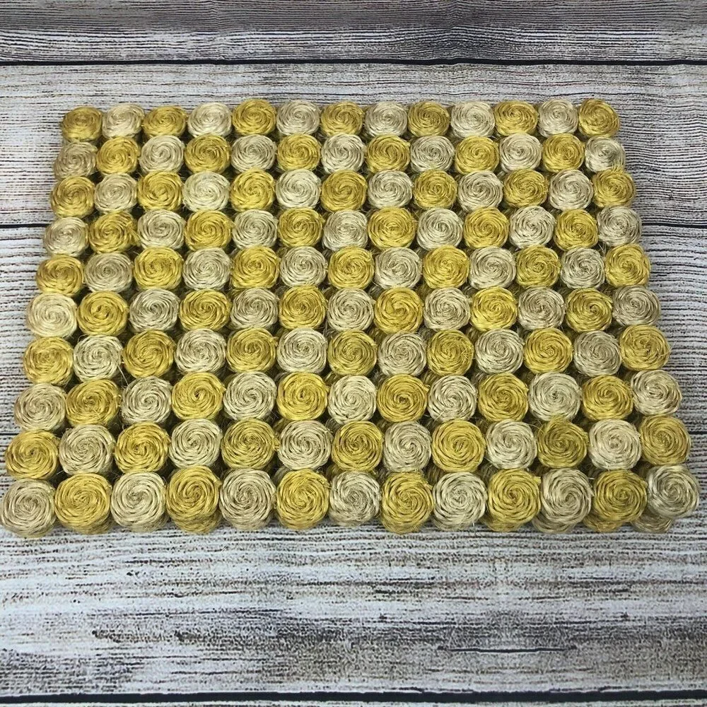 Woven Wicker Circles Placemats 15.5